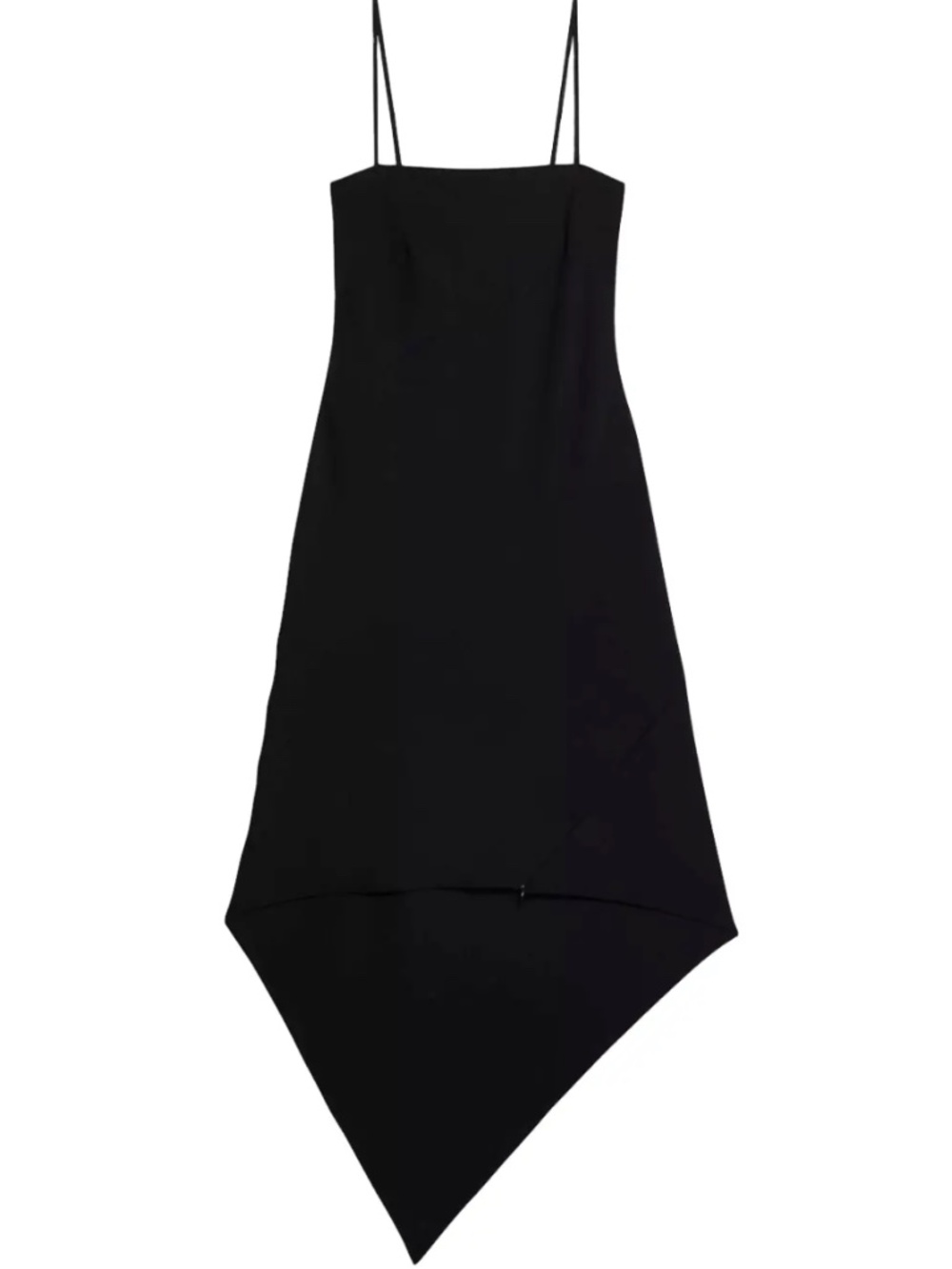 Helmut Lang Asymmetric Virgin Wool Dress